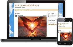 faith website example